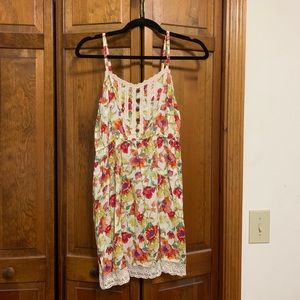 Off white floral dress